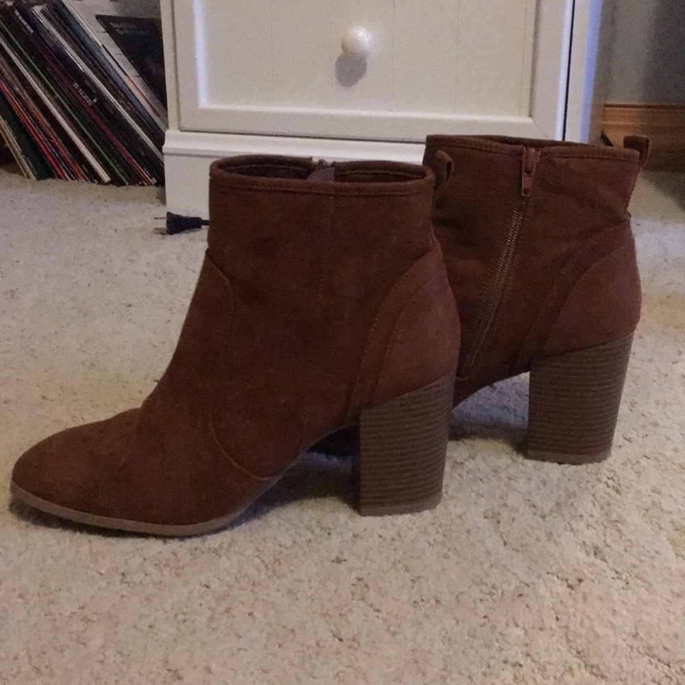 Brown booties